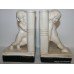 Pair of Art Deco Plaster Cherub Bookends