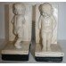 Pair of Art Deco Plaster Cherub Bookends