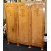 Quality Heavy Art Deco 1930's Walnut Inlaid Triple Wardrobe by Gaylayde