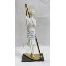 Albany Art Deco Style Figurine 'Charleston' Porcelain & Bronze
