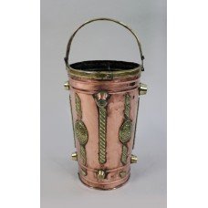 Arts & Crafts Copper & Brass Umbrella Stand c.1900