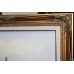 Autumnal Landscape Oil on Canvas Set in Gilt Frame