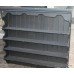 Black Painted Old Pine Wall Hanging Shelves