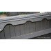 Black Painted Old Pine Wall Hanging Shelves