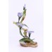 Boehm Porcelain & Painted Bronze Flower Periwinkle