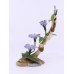 Boehm Porcelain & Painted Bronze Flower Periwinkle