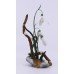 Boehm Porcelain & Painted Bronze Flower Snowdrops