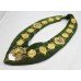 Brass & Enamel Velvet Lodge Chain Masonic Regalia