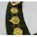 Brass & Enamel Velvet Lodge Chain Masonic Regalia