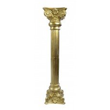 Brass Effect Metal Corinthian Column Pedestal Stand