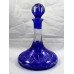 Bristol Blue Overlay Crystal Decanter