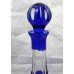 Bristol Blue Overlay Crystal Decanter