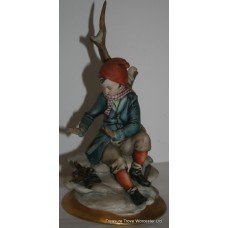 Capodimonte Boy Warming His Hands over Fire​