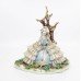 Italian Capodimonte Girl in Lace Dress Figurine