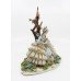 Italian Capodimonte Girl in Lace Dress Figurine