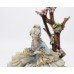 Italian Capodimonte Girl in Lace Dress Figurine