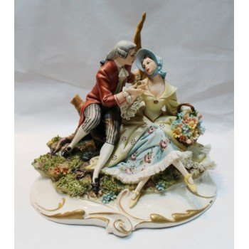 Capodimonte Romantic Figure Group