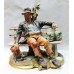 Capodimonte Tramp on Bench Figurine by Volta