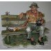 Capodimonte Tramp on Bench
