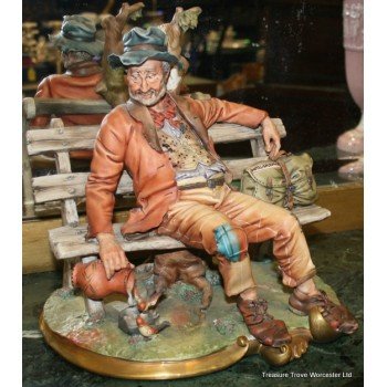 Capodimonte Tramp on Bench