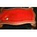 Carved Walnut Ball & Claw Leather Topped Coffee Table
