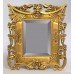 Carved Floral Giltwood Bevelled Glass Wall Mirror