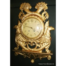 Carved Giltwood Wall Clock
