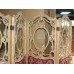 Superb Carved Giltwood 4 Panel Screen c.1880