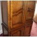 Carved Heavy Linen Press Cabinet Cupboard