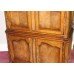 Carved Heavy Linen Press Cabinet Cupboard