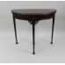Carved Mahogany Edwardian Adam Style Flip Top Card Table