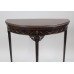 Carved Mahogany Edwardian Adam Style Flip Top Card Table