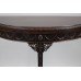 Carved Mahogany Edwardian Adam Style Flip Top Card Table