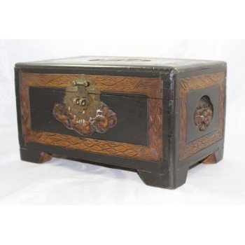 Carved Oriental Camphorwood Casket