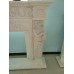 Carved White Marble Fire Surround with Caryatid Figures
