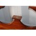 Carved Wood Broken Swan Neck pediment 6ft Superking Bed
