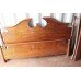 Carved Wood Broken Swan Neck pediment 6ft Superking Bed