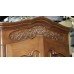 Large Heavily Carved Wood Cabinet Cupboard Linen Press Unit