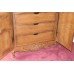 Large Heavily Carved Wood Cabinet Cupboard Linen Press Unit