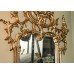 Carved Wood Gilt Chippendale Style Pier Glass Mirror