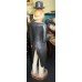 Carved Wood Painted Butler Figure Sculpture