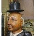 Carved Wood Painted Butler Figure Sculpture