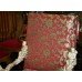 Ornate Carved Wood Silver Leaf Throne Chair