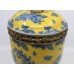 Chinese Ceramic & Brass Lidded Urn on Stand