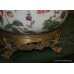 Hand Painted Bowl with Heavy Ormolu Mounts