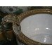 Hand Painted Bowl with Heavy Ormolu Mounts