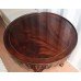 Circular Chippendale Style Carved Flame Mahogany Occasional Table