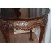 Circular Chippendale Style Carved Flame Mahogany Occasional Table