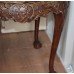 Circular Chippendale Style Carved Flame Mahogany Occasional Table