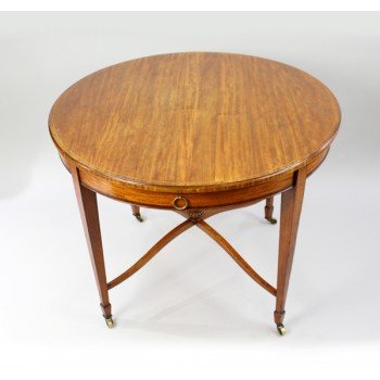 Circular English Satinwood Centre Table c.1910